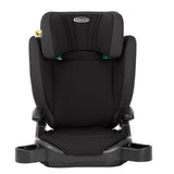 Graco Junior Maxi i-Size R129 Highback Booster car seat with cupholders, Suitable from 100-150cm (approx. 3.5 to 12 years), Midnight fashion