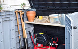 Keter Store It Out Max garden box, garbage can, appliance box, shed for 2 x 240 liter garbage cans.