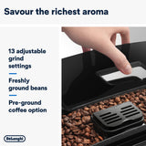 De'Longhi Magnifica S, Automatic Bean to Cup Coffee Machine, Espresso and Cappuccino Maker, ECAM22.110.B, Black