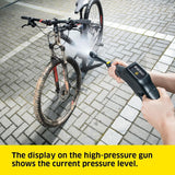Kärcher K 3 Power Control pressure washer, pressure: max. 120 bar, flow rate: 380 l/h, area coverage: 25 m²/h, water filter, weight: 4.4 kg, high-pressure hose and gun, dirt blaster, spray lance